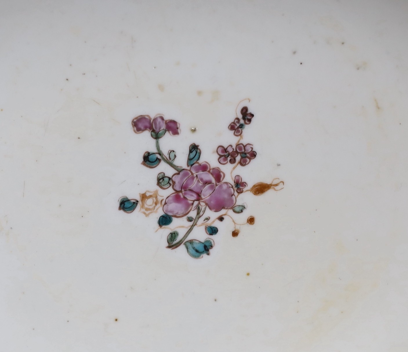 A Chinese famille rose ‘Mandarin’ bowl, Qianlong period, 26cm diameter